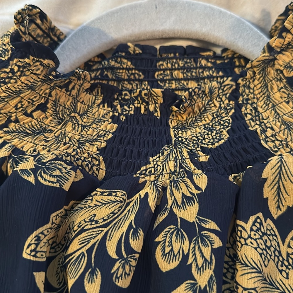 Long sleeve mock neck blouse from j crew - Picture 3 of 6